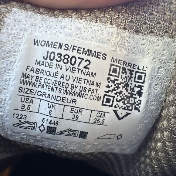 Merrell Siren Edge 3 Fondant Silver Hiker Sneaker Shoe Women's US size 8.5 NEW - Picture 9 of 10